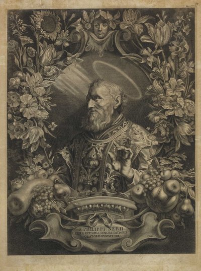 Saint Philip Neri by Cornelis Galle the Elder